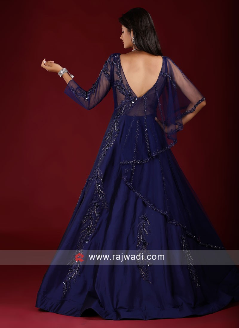 Navy blue color outlet frocks